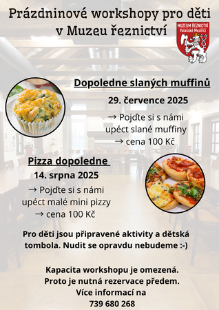 Prázdninové workshopy pro děti